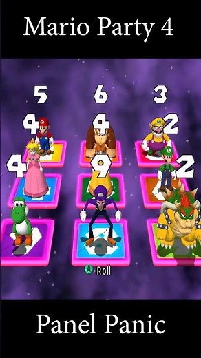 Mario Party 4 - Panel Panic Minigames - Mario Vs Yoshi Vs Daisy Vs DK Kong ( Master Difficulty)