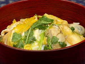 How to Make Oyster Egg-Drop Donburi 牡蛎の卵とじ丼の作り方