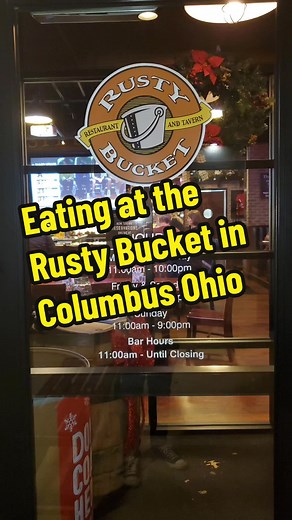 Eating at the Rusty Bucket in Columbus Ohio #Columbus #Ohio #Foodreaction #Foodtiktok #Foodie #Rustybucket #Burger #Meatloaf #Chili #Salad