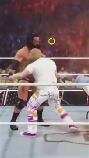 WWE 2k25 DVD on flaming table #fyp #wwe2k25 #extremewrestling #drewmcintyre