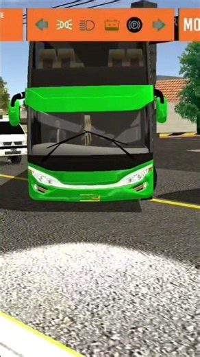 GREEN EURO COUCH BUS CITY DRIVING 😮 BUS SIMULATOR INDONESIA #bussid #bus