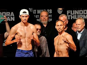 Sebastian Fundora vs Keith Thurman FULL Weigh In, Face Off & intense Final Words