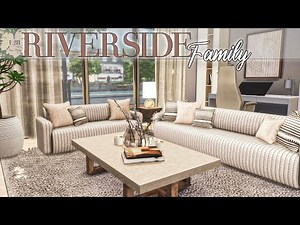 WILLOW CREEK RIVERSIDE FAMILY | Sims 4 CC Speed Build | DOWNLOAD LINK (TRAY+CC+CC LINKS)