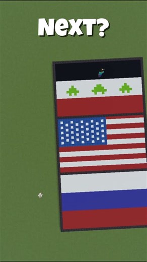 Day 16: Creating Syria Flag in Minecraft 🇸🇾