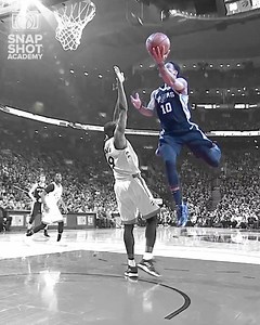 63K views · 858 reactions | Based on what you see during DeRozans extended stop, was his finish really just “fancy”? - Or does he simply have the ability to jump and contort his body as needed? - Look at the second Snapshot. Eyes on the rim. Complete control. You’d never even guess he did a 360 in the first place. - That’s called being at peace in the air. | I'm Possible Training | Facebook