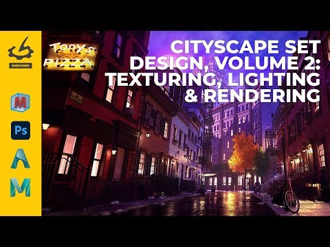 Cityscape Set Design, Volume 2: Texturing, Lighting & Rendering with Tony Ianiro