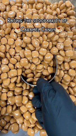 3.1M views · 24K reactions | ✨Rating the scoopability of… CARAMEL CANDY!✨ #reels #viral #satisfying #asmr #explorepage #candies #funny | Poppin Candy | Facebook