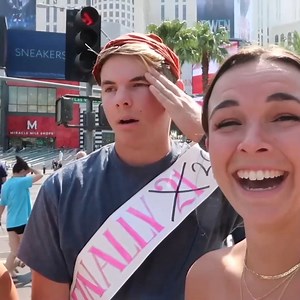 Surprised Him W/ Vegas One Day Before His 21st Birthday Park! | Pierson