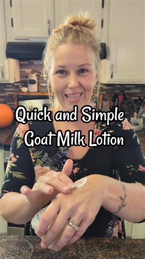 Quick and Simple Goat Milk Lotion! Recipe Included! 57g Goat Milk 99g Distilled Water 28g Shea Butter 14g Sweet Almond Oil 14g Emulsifying Wax 6g Vitamin E Oil 6g Optiphen Preservative 3g Fragrance Oil/Essential Oil #lotion #goatmilk #homestead | Mountain Spring Homestead
