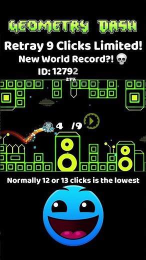 Geometry Dash Retray 9 Clicks Limited! #geometrydash