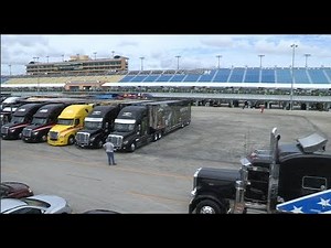 NASCAR haulers roll into Homestead-Miami Speedway
