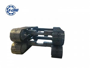 [Hot Item] OEM 6 Ton Rubber Rubber Track System Steel Track Crawler Track Undercarriage for Drilling Rig Crawler Chassis