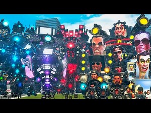 SKIBIDI TOILET ALL BOSSES BATTLE – TITAN CAMERAMAN, TV MAN & SPEAKERMAN in GARRY’S MOD!