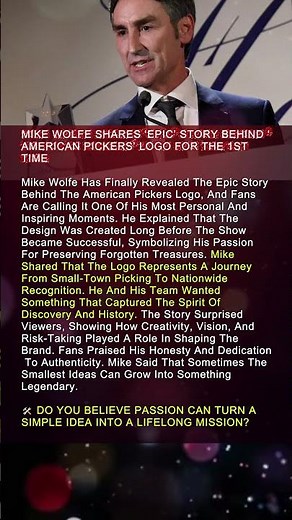 Mike Wolfe Shares ‘Epic’ Story Behind ‘American Pickers’ Logo for the 1st Time #MikeWolfe