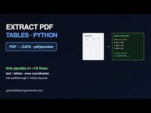 Extract PDF Tables in Python with pdfplumber (Full Guide)