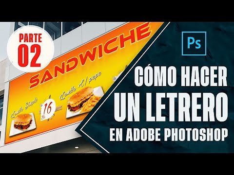 Cómo hacer un letrero en Photoshop CURSO DE DISEÑO PARA IMPRENTA (CAPITULO 05) 2da. parte