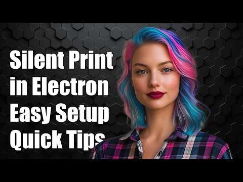 Silent printing in electron