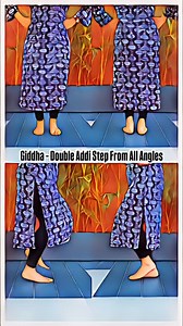 As requested, here is the double addi step from 4 different views. #giddha #giddhavideo #doubleaddi #bhangrasteps #mybhangrajourney | Sus Lee