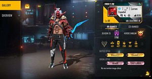 Lorem’s Free Fire ID, rank, guild, subscribers, and channel stats in January 2022