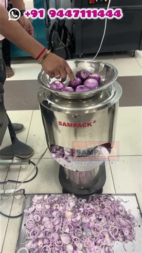 Low Price Onion Slicer Machine in Coimbatore | Sampack Onion Slicer Machine | Onion cutting machine