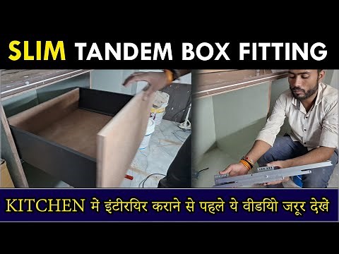 The FASTEST Way to Install SLIM Tandem Box in Your MODULAR KITCHEN | How to Install SLIM Tandem Box