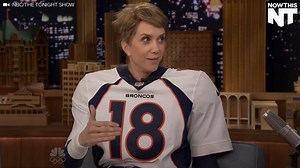 Kristen Wiig visited The Tonight Show Starring Jimmy Fallon dressed as Peyton Manning | NowThis Entertainment