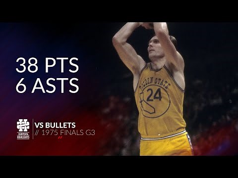 Rick Barry 38 pts 6 asts vs Bullets 1975 Finals G3