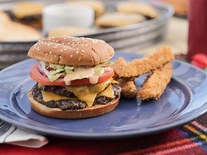 Classic Double Cheeseburgers with Special Sauce