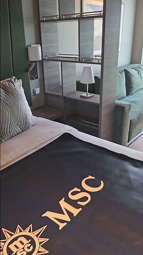 MSC World America - Infinite Ocean View Room - main area tour