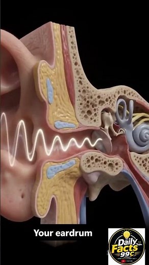 👂 How Do We Hear Sound? | Amazing Ear Anatomy Explained in 3D #Shorts