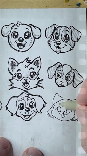 How to draw Anime Dogs 5 #art #drawing #ink #dog #sketch #drawingtutorial #artist #cute