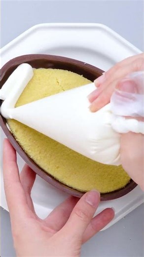 Yummy Giant Chocolate Egg Cake Decorating 🍫 #chocolate #cake #shorts #satisfying