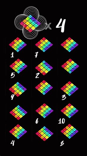 Find 4 Matching Rhombuses ⏳ 10s Test