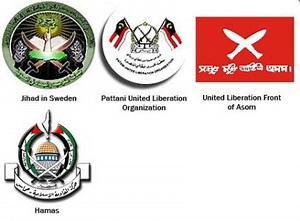 Terrorist logos: graphic design