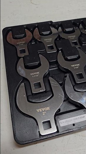 VEVOR Crowfoot Wrench Set, 1/2" Drive 14-Piece SAE (1-1/16" - 2") Crows Foot Wrench Set with Storage