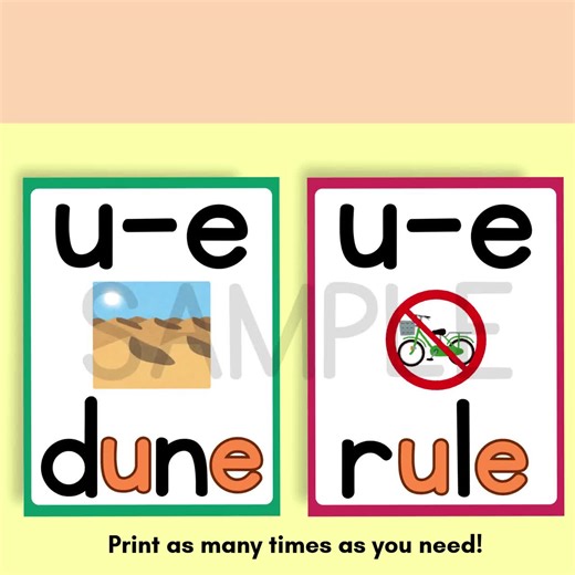 Bossy E Flashcards, Cvce Long Vowel, Silent E Flashcards, Kindergarten, 1st Grade and 2nd Grade Reading, Phonics, Early Literacy Resource - Etsy