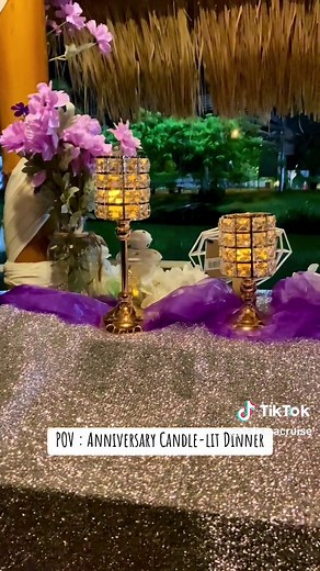 POV: Anniversary Candle-lit Dinner