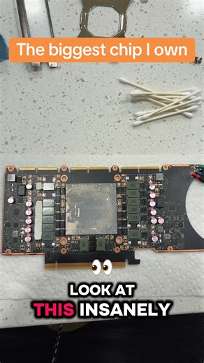 AI chip on the inside of a gpu