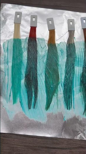 Teal hair dye ​⁠‪@manicpanicnyc‬ #haircolor #hairtoner #diyhair #tealhair #hairstyles