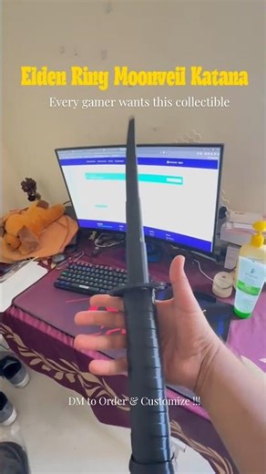Elden Ring Moonveil Katana 3D Print 🔥 OnlybRs.999/-| Gamer Collectible Must Have 🎮 #eldenring #gamer