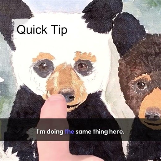 Quick dry brush technique for creating texture and soft detail in your painting.