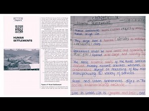 12 Geography notes Chapter 4(book-2) Human Settlements