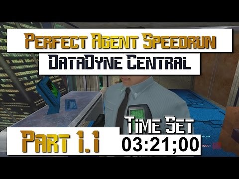 Perfect Dark Speedrun Perfect Agent part 1.1 DataDyne Central - Defection