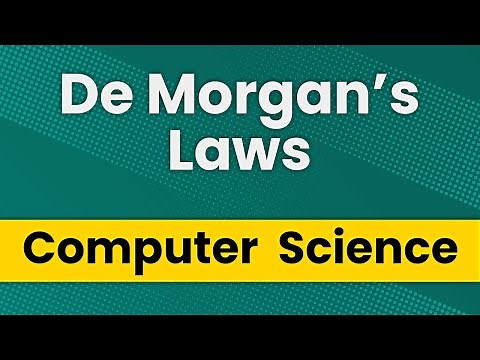 De Morgan's Laws For Computer Science and Programming