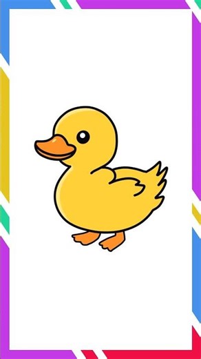 Drawing Duck Cartoon Easy