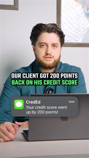 Our Client Got 200 Points Back on His Credit Score… #credit #creditscore #creditrepair
