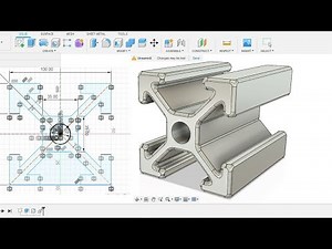 Fusion 360 beginner's Exercise #20- Fusion 360 tutorial | Aluminium Rail