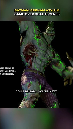 Game over scenes in Arkham Asylum #batman #arkhamasylum #gaming | arkham asylum