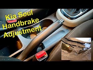 Kia Soul Handbrake Adjustment (Park Brake Cable and Shoes Adjusted)