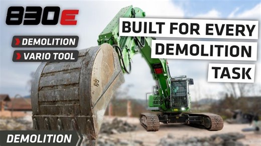 Built for every demolition task | SENNEBOGEN 830 E Demolition with Vario Tool | Bertil Lindell